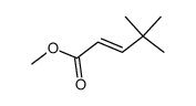 (E)-4,4-二甲基-2-戊酸甲酯结构式