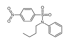 N-butyl-4-nitro-N-phenylbenzenesulfonamide Structure