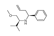 (S)-N-((S)-1-(methoxymethyl)-2-methylpropyl)-1-phenyl-3-butenylamine结构式