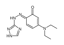 3-(diethylamino)-6-(1H-1,2,4-triazol-5-ylhydrazinylidene)cyclohexa-2,4-dien-1-one结构式