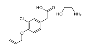 2-aminoethanol,2-(3-chloro-4-prop-2-enoxyphenyl)acetic acid结构式