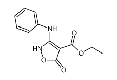 ethyl 3-phenylamino-5-oxo-2,5-dihydroisoxazole Structure