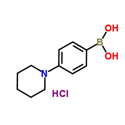 4-哌啶基苯硼酸盐酸盐结构式