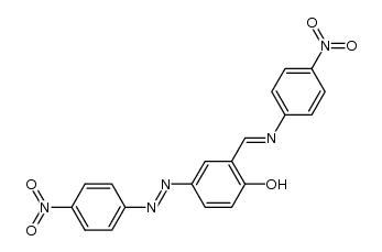 4-((4-nitrophenyl)diazenyl)-2-(((4-nitrophenyl)imino)methyl)phenol Structure