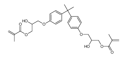(1-methylethylidene)bis[4,1-phenyleneoxy(1-methyl-2,1-ethanediyl)] bismethacrylate structure