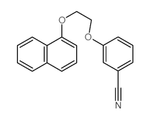 Benzonitrile,3-[2-(1-naphthalenyloxy)ethoxy]-结构式