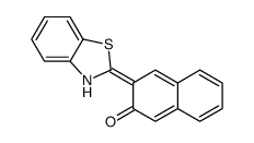 3-(3H-1,3-benzothiazol-2-ylidene)naphthalen-2-one Structure