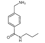 4-(aminomethyl)-N-propylbenzamide结构式