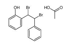 acetic acid,2-(1,2-dibromo-2-phenylethyl)phenol Structure