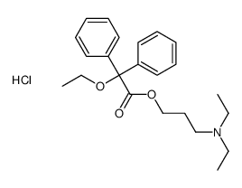 3-(2-ethoxy-2,2-diphenylacetyl)oxypropyl-diethylazanium,chloride结构式