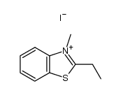 2-ethyl-3-methylbenzothiazolium iodide Structure