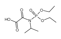 2-((diethoxyphosphoryl)(isopropyl)amino)-2-oxoacetic acid Structure