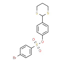 4-(1,3-Dithian-2-yl)phenyl 4-bromobenzenesulfonate结构式