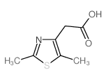 2-(2,5-dimethylthiazol-4-yl)acetic acid结构式