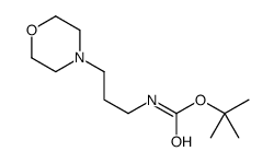 tert-butyl N-(3-morpholin-4-ylpropyl)carbamate结构式