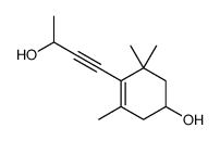 4-(3-hydroxybutyn-1-yl)-3,5,5-trimethylcyclohex-3-en-1-ol结构式