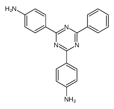 4-[4-(4-aminophenyl)-6-phenyl-1,3,5-triazin-2-yl]aniline Structure