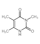 2,4(1H,3H)-Pyrimidinedione,3,5,6-trimethyl- Structure