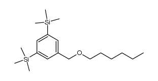 1-hexyloxymethyl-3,5-bis(trimethylsilyl)benzene结构式