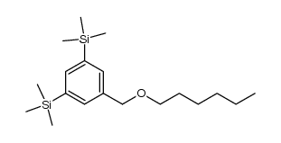 1-hexyloxymethyl-3,5-bis(trimethylsilyl)benzene Structure