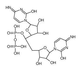 4-Amino-1-{6-[(2R,3S,4R,5R)-5-(4-amino-2-oxo-1(2H)-pyrimidinyl)-3 ,4-dihydroxytetrahydro-2-furanyl]-6-deoxy-5-O-[hydroxy(phosphonoo xy)phosphoryl]-β-D-allofuranosyl}-2(1H)-pyrimidinone结构式