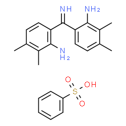 benzenesulphonic acid, compound with p,p'-carbonimidoylbis[N,N-dimethylaniline] Structure