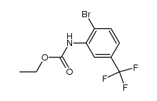ethyl (2-bromo-5-(trifluoromethyl)phenyl)carbamate结构式