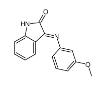 3-(3-methoxyanilino)indol-2-one Structure