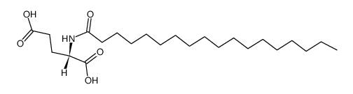 N-(1-oxooctadecyl)-L-glutamic acid Structure