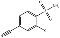 2-氯-4-氰基苯磺酰胺结构式