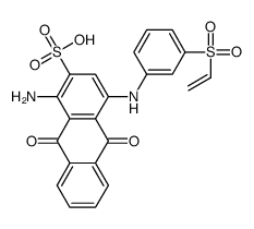 sodium 1-amino-4-[(2-ethenylsulfonylphenyl)amino]-9,10-dioxo-anthracen e-2-sulfonate结构式