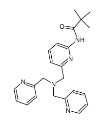 N-((6-(pivaloylamido)-2-pyridyl)methyl)-N,N-bis((2-pyridyl)methyl)amine Structure