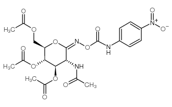 O-(2-ACETAMIDO-2-DEOXY-3,4,6-TRI-O-ACETYL-D-GLUCOPYRANOSYLIDENE)AMINO N-(4-NITROPHENYL)CARBAMATE picture