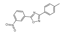 5-(3-nitrophenyl)-3-p-tolyl-1,2,4-oxadiazole结构式