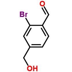 2-Bromo-4-(hydroxymethyl)benzaldehyde Structure