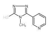 4-METHYL-5-PYRIDIN-3-YL-4H-[1,2,4]TRIAZOLE-3-THIOL structure