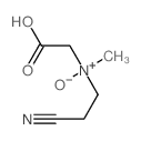 Glycine,N-(2-cyanoethyl)-N-methyl-, N-oxide结构式
