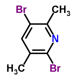 2,5-Dibromo-3,6-dimethylpyridine Structure