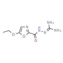 2-Oxazolecarboxylicacid,5-ethoxy-,2-(aminoiminomethyl)hydrazide(9CI) structure
