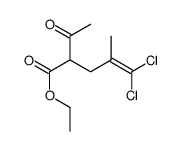 ethyl 2-acetyl-5,5-dichloro-4-methylpent-4-enoate结构式