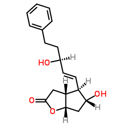 (+)-(3Ar,4R,5R,6as)-hexahydro-5-hydroxy-4-[(1E,3R)-3-hydroxy-5-phenyl-1-pentenyl]-2H-cyclopenta[b]furan-2-one picture