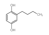 1,4-Benzenediol,2-butyl-结构式