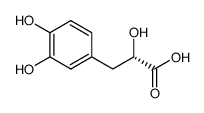 S-(-)-3-(3,4-Dihydroxyphenyl)lactic acid Structure
