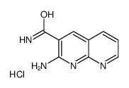 2-amino-1,8-naphthyridine-3-carboxamide,hydrochloride Structure