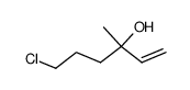 1-chloro-4-methyl-5-hexene-4-ol结构式