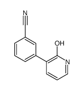 3-(2-oxo-1H-pyridin-3-yl)benzonitrile结构式