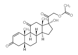 [2-[(5R,8S,9S,10S,13S,14S,17R)-17-hydroxy-10,13-dimethyl-3,11-dioxo-4,5,6,7,8,9,12,14,15,16-decahydrocyclopenta[a]phenanthren-17-yl]-2-oxo-ethyl] acetate structure