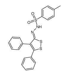 4,5-Diphenyl-3H-1,2-dithiol-3-on-tosylhydrazon结构式