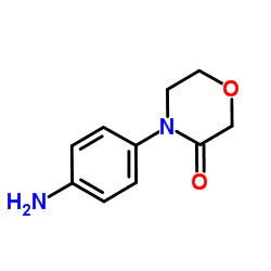 4-(4-氨苯基)吗啉-3-酮结构式