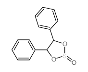 1,2-Ethanediol, 1,2-diphenyl-, cyclic sulfite structure